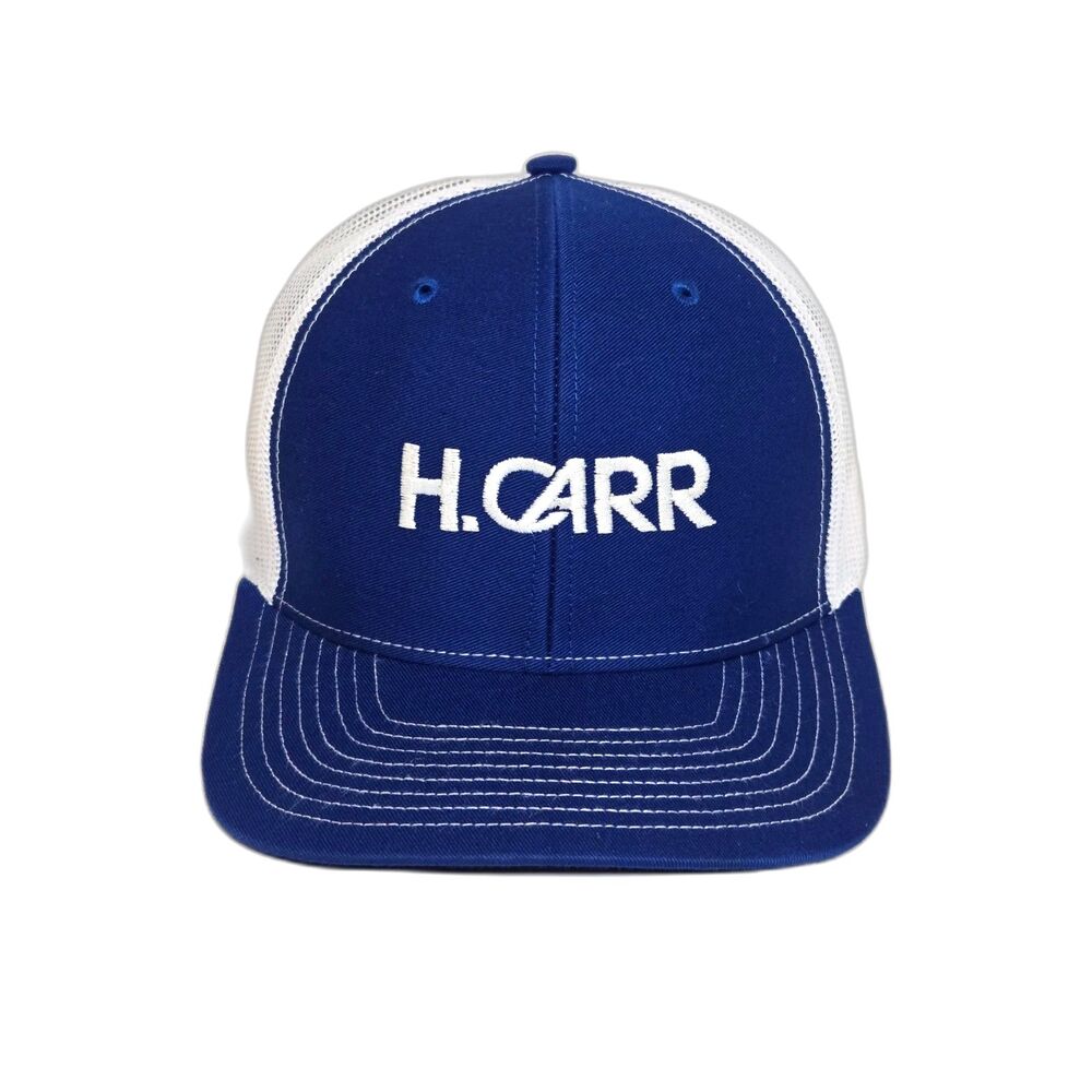 H. Carr Trucker Snapback Hat | Richardson Style 112 | Royal Blue White